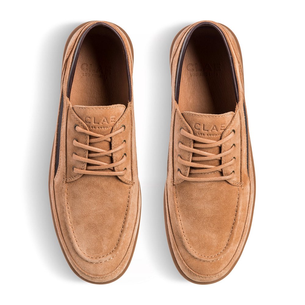 Chaussure CLAE Homme Doe Suede Walrus Brown - france ACO-42167971