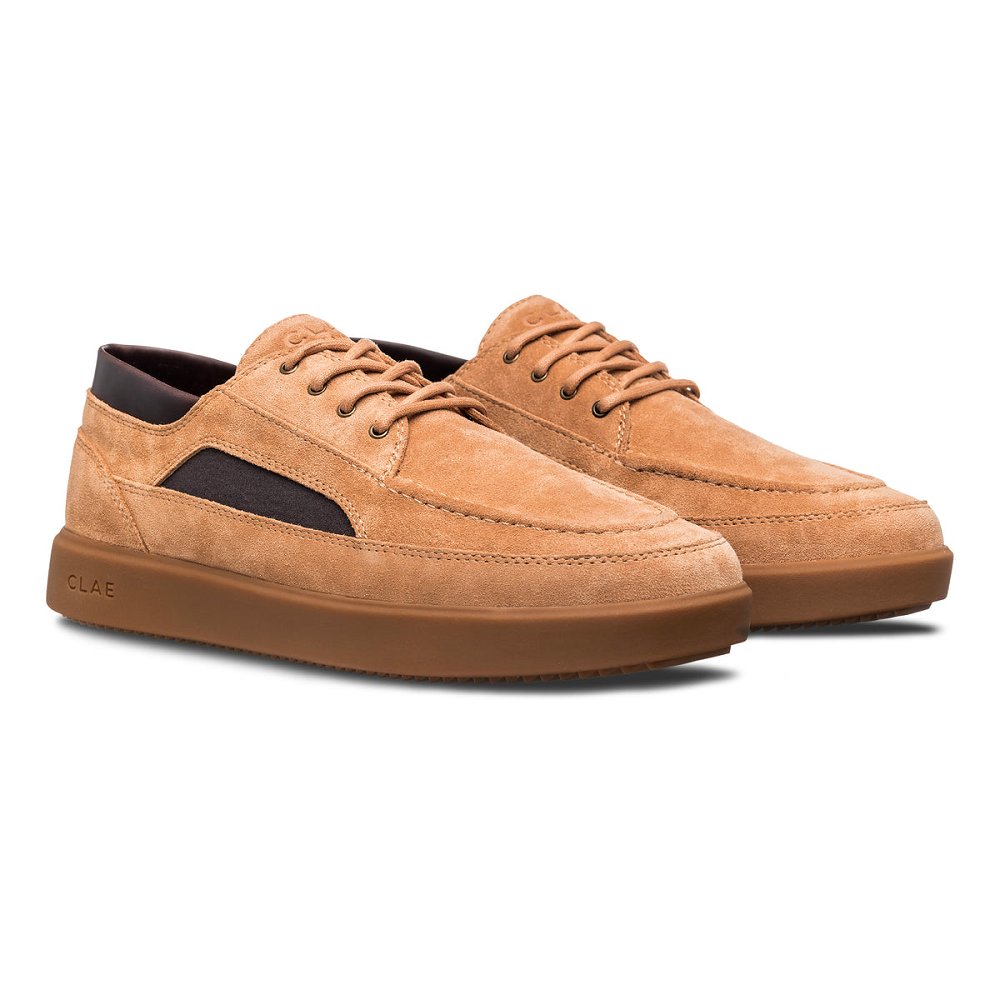 Chaussure CLAE Homme Doe Suede Walrus Brown - france ACO-42167971