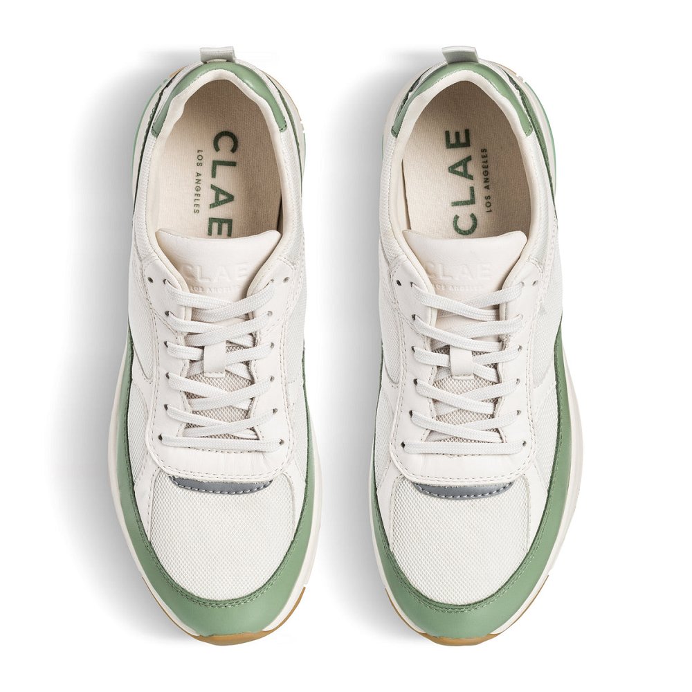 Basket CLAE Homme Menta Leather Off White - france UYE-78503374