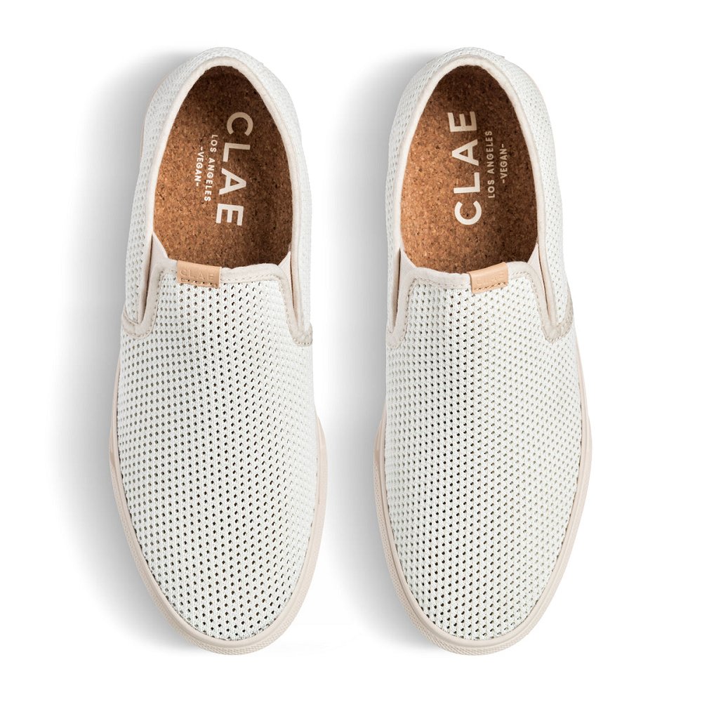 Chaussure CLAE Homme White Eggnog - france YKU-00806594