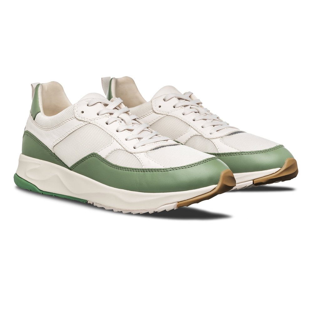 Basket CLAE Homme Menta Leather Off White - france UYE-78503374