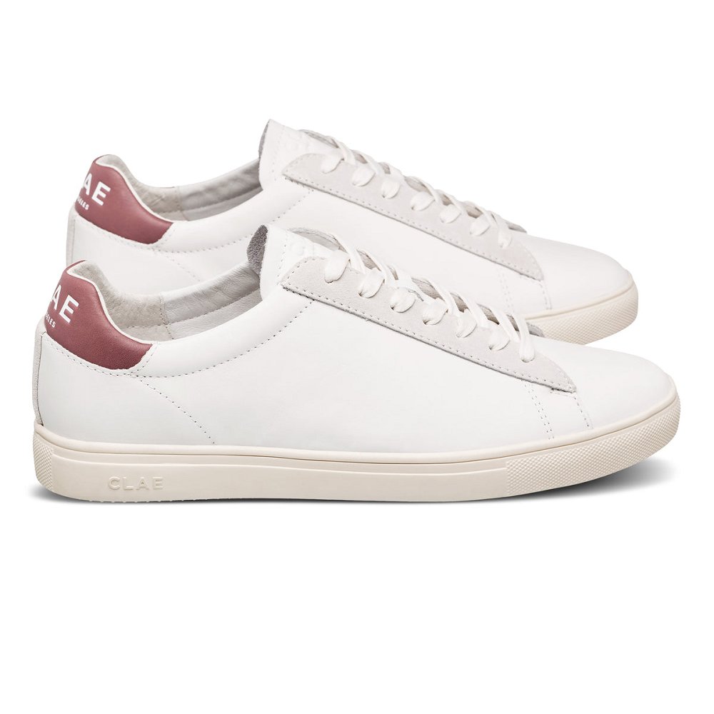 Chaussure CLAE Femme White Leather Panama - france SHD-42467071