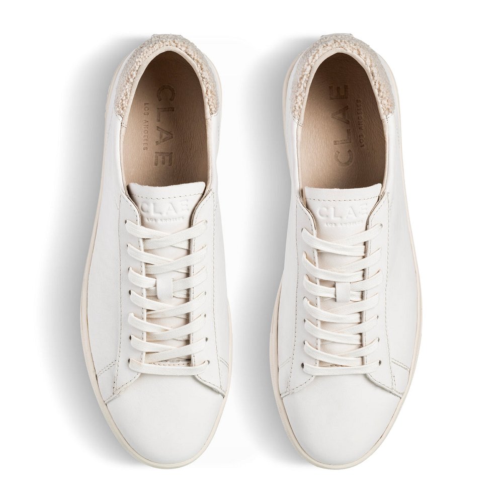 Chaussure CLAE Femme Off White Vanilla Terry - france PAC-79135205