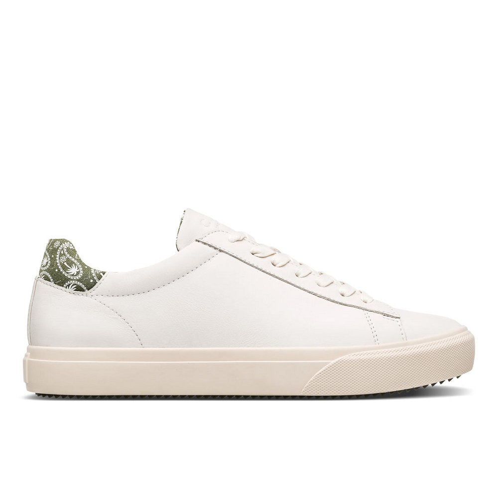 Chaussure CLAE Femme Off White Olive Paisley - france YUT-35513762