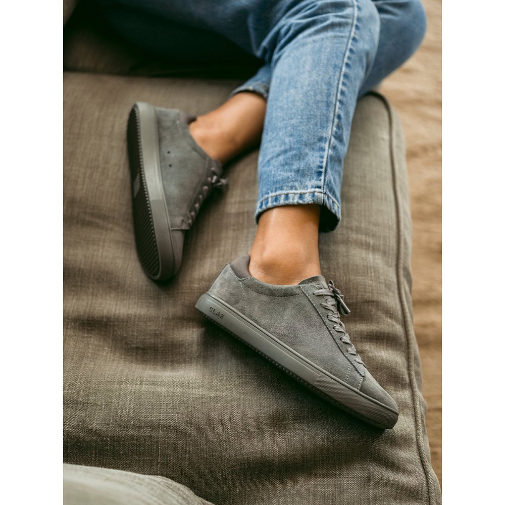 Chaussure CLAE Femme Pearl Grey Suede - france HQJ-31416522